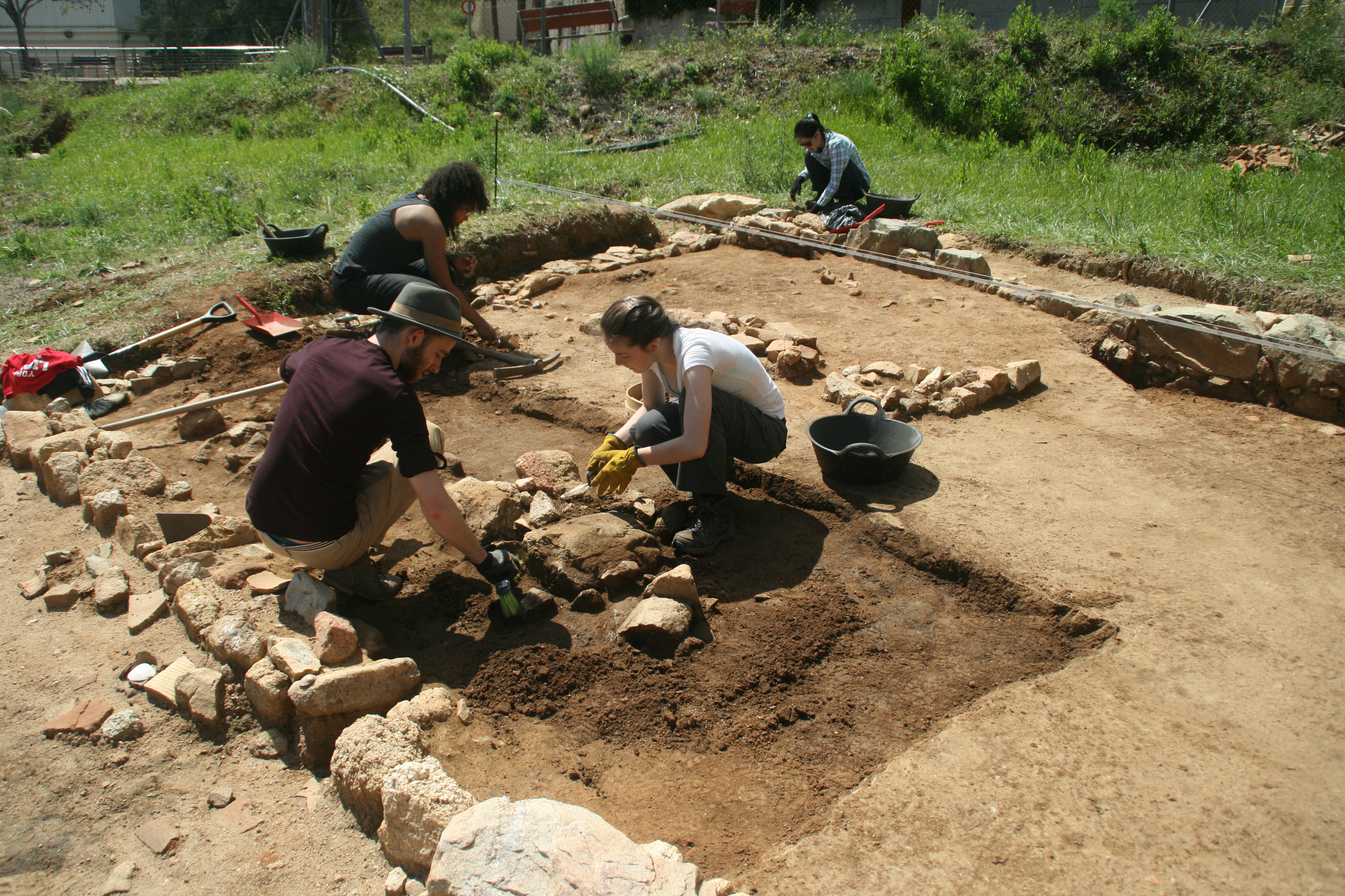 Excavations in Spain; ancient Roman site Ilduro